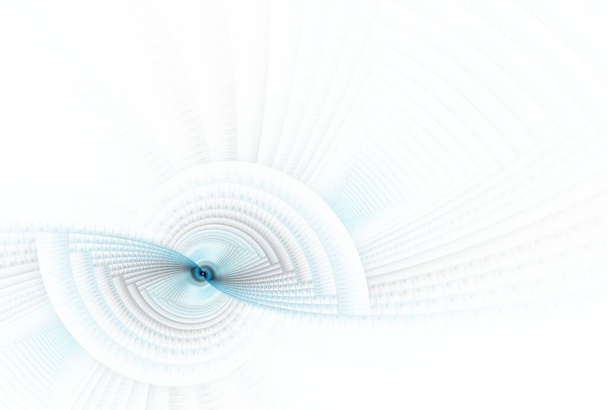 Intricate jasnoniebieski abstrakcyjny skręcanie spiralne fale projekt - Zdjęcie, obraz