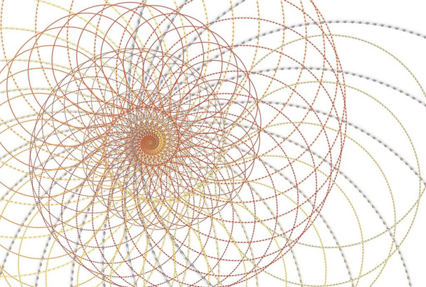 wzór spiralny fraktalny w postaci spirali - Zdjęcie, obraz