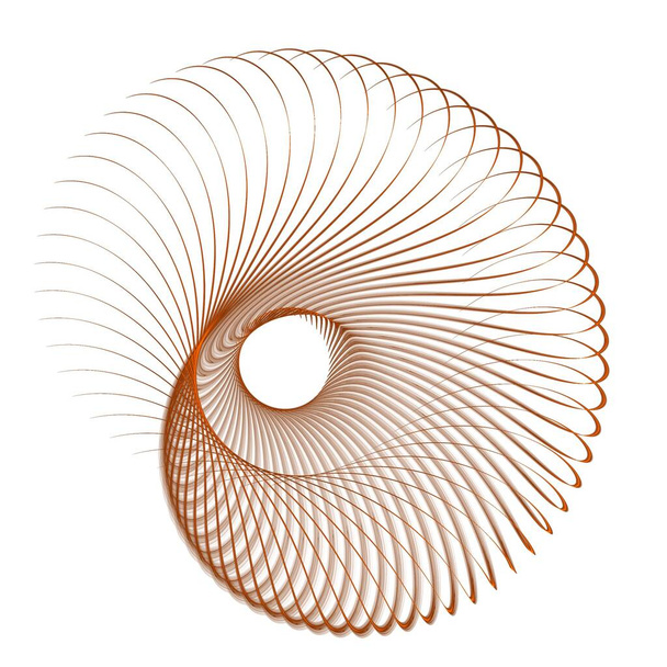 elemento geométrico radial concéntrico abstracto. ilustración vectorial - Foto, imagen