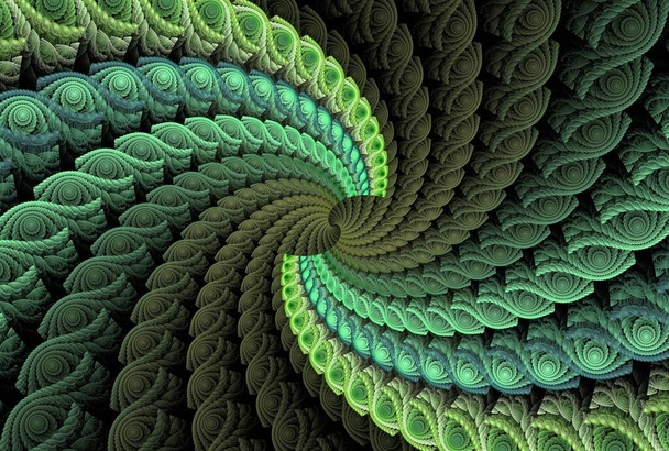 computer gegenereerde fractal textuur, digitaal kunstwerk voor creatief grafisch ontwerp - Foto, afbeelding