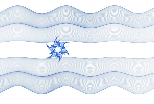 abstracto azul ondas fondo - Foto, imagen
