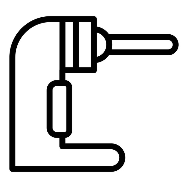 Secure turnstile icon, outline style - Vektör, Görsel