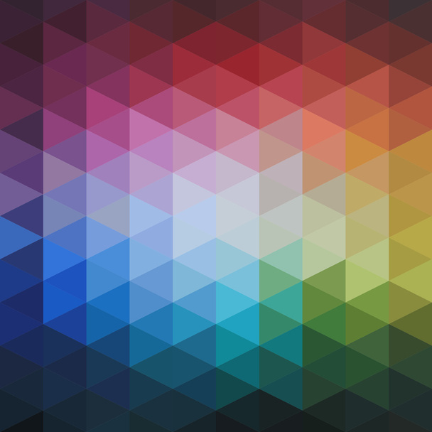Vector Abstract Colorful Triangles Pattern - Vector, Image