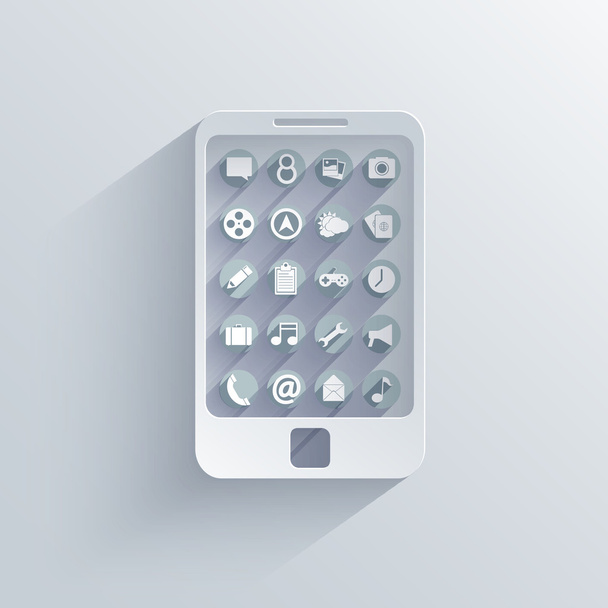Vector de fondo icono del teléfono inteligente. Eps10
 - Vector, imagen