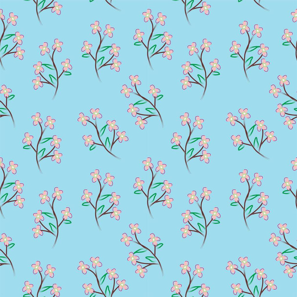 Seamless Pattern With Floral Motifs able to print for cloths, tablecloths, blanket, shirts, dresses, posters, papers. - Διάνυσμα, εικόνα