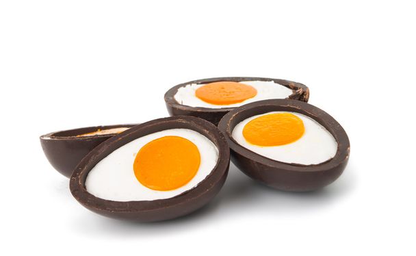 σοκολατένια αυγά απομονωθεί - Φωτογραφία, εικόνα