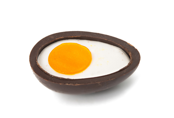 chocolate eggs isolated - Photo, Image
