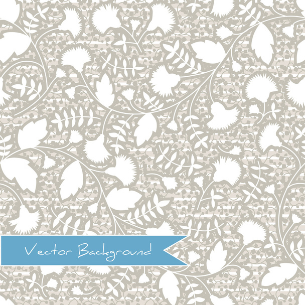 Seamless texture pattern with silhouettes of flowers - Vettoriali, immagini