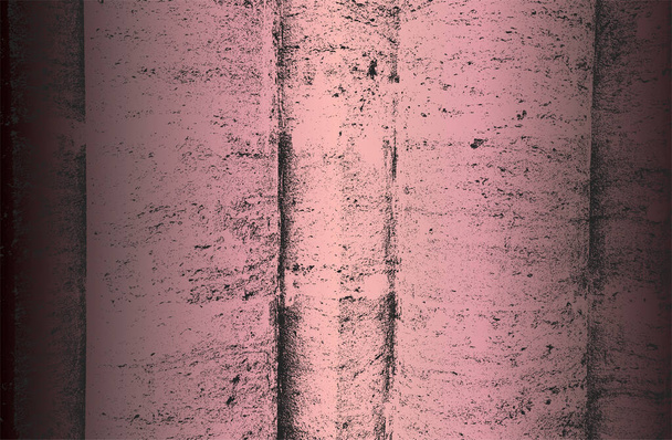 Luxe or rose fond dégradé en métal noir avec texture en béton fissuré affligé. Illustration vectorielle - Vecteur, image