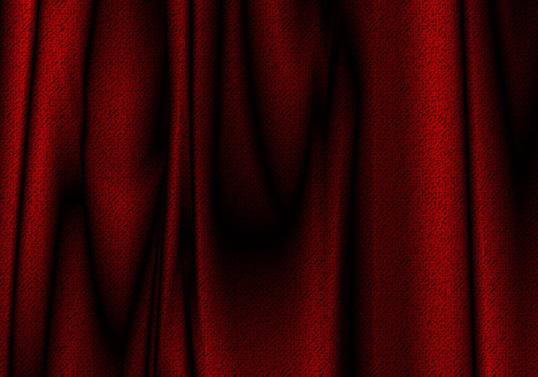 Jedwabny tło tkaniny, czerwony Satin Sukienki fale, Streszczenie Flowing Waving tekstylia - Zdjęcie, obraz
