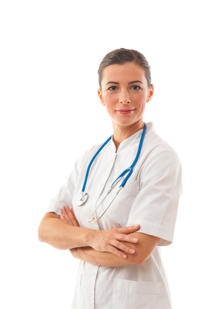Female doctor with stethoscope - Фото, зображення