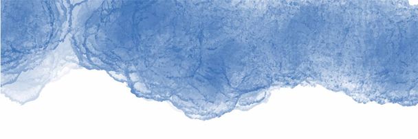 Blue watercolor background for textures backgrounds and web banners desig - Vector, Image