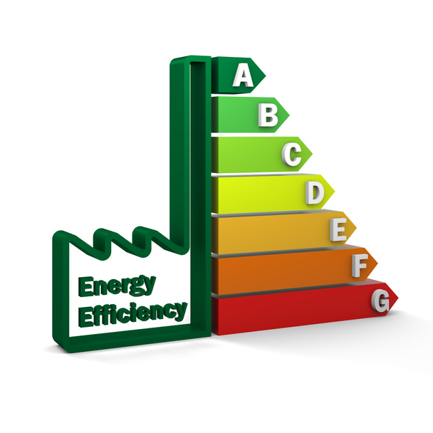Grafik zur Energieeffizienz - Foto, Bild