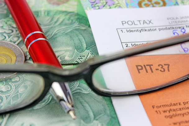 Polish income tax PIT-37 - Zdjęcie, obraz