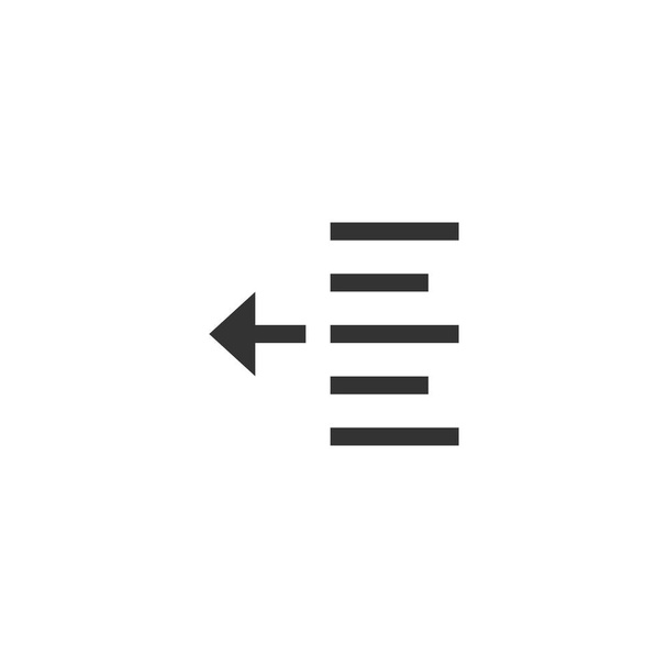 Spielraum rechts verringern Symbol. Ausrichtungssymbol modern, einfach, Vektor, Symbol für Website-Design, mobile App, ui. Vektorillustration - Vektor, Bild