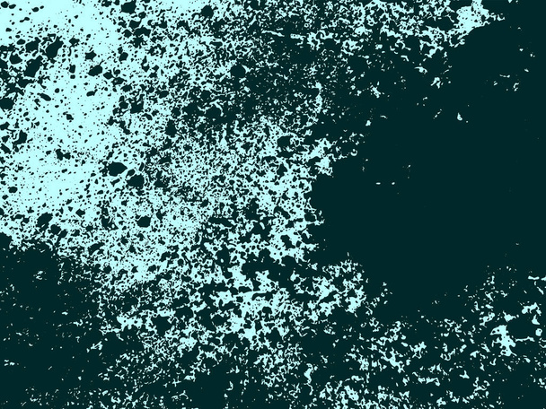 Textura vectorial abstracta tonificada azul turquesa hecha de fotografías de polvo arrojado sobre papel. Ideal como fondo o para hacer efectos grunge. El archivo vectorial tiene una capa de relleno de fondo y una capa de textura para permitir cambios rápidos en el esquema de color
. - Vector, Imagen