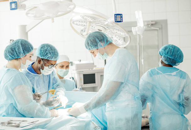 Inside a modern operating room, theater - Fotoğraf, Görsel