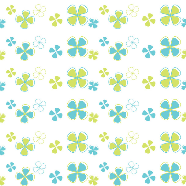 Vector seamless pattern flowers - Вектор,изображение