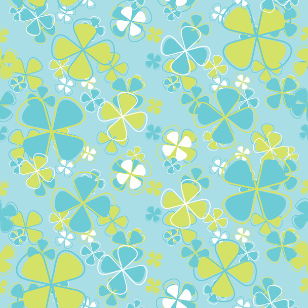 Vector seamless pattern flowers - Vetor, Imagem