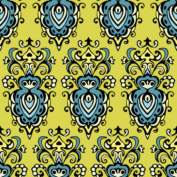 Damask royal seamless pattern vector design - Vetor, Imagem
