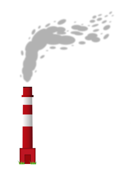 Smoking Chimney - Vector, Image