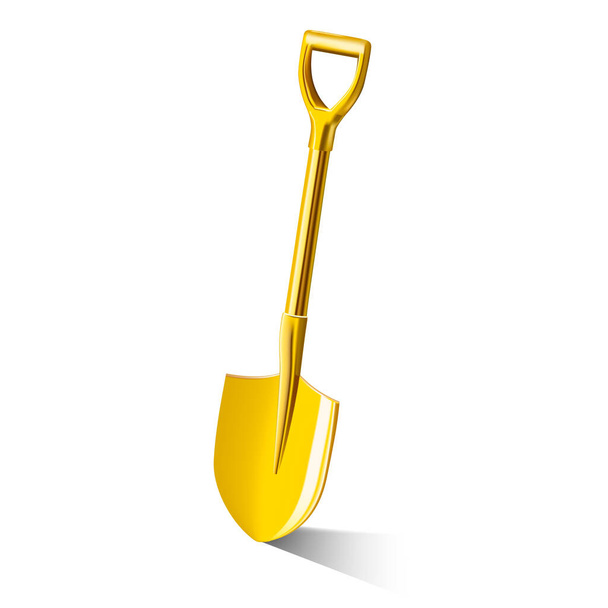 Golden Shovel vector illustration - Vector, imagen