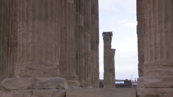 Zeusz temploma, Athén, Görögország - Felvétel, videó