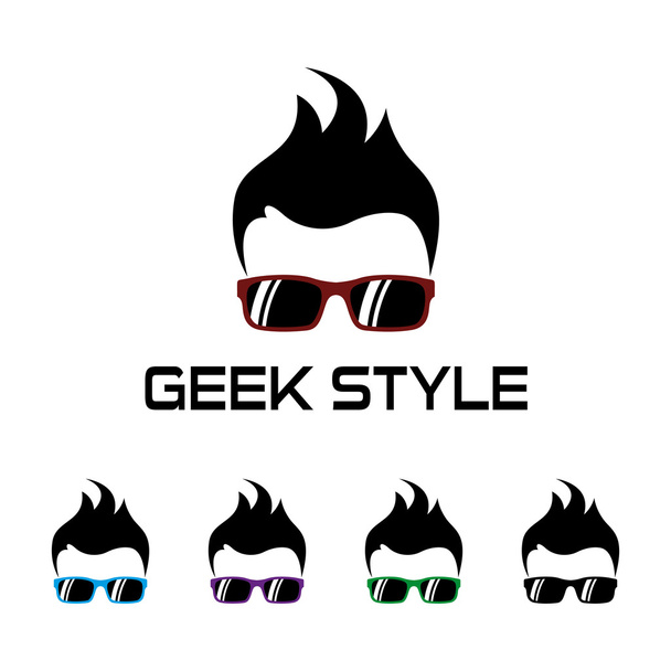 Modèle de logo de style Geek
 - Vecteur, image
