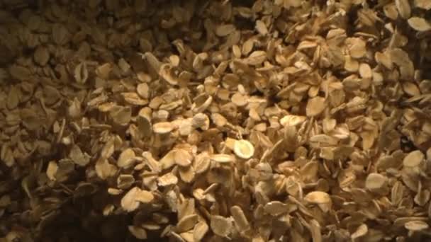 Oats Falling in the Air in Slow Motion a Top Shot 4K - Footage, Video
