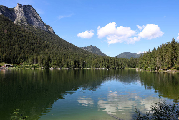 Hintersee-tó Ramsau-ban. Nemzeti Park Berchtesgadener Land. Felső-Bajorország. Németország - Fotó, kép