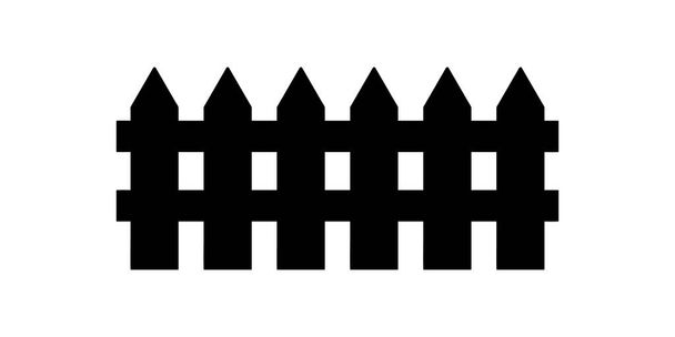 Icono de la cerca de jardinería aislado en blanco. Plantilla vector stock ilustración. EPS 10 - Vector, imagen