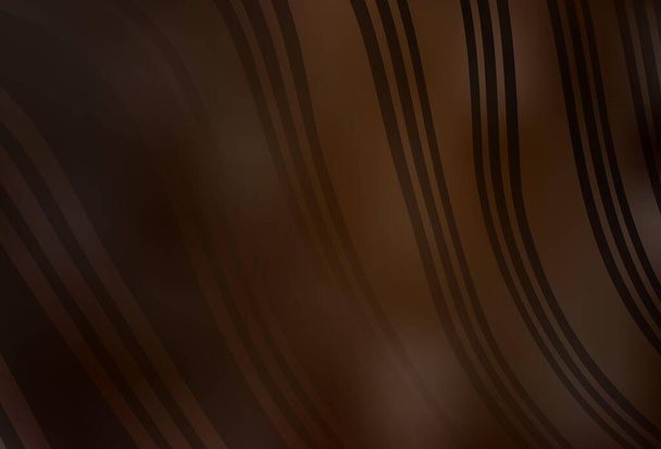 Fondo vectorial marrón oscuro con líneas irrisorias. Ilustración abstracta colorida con líneas de gradiente. Una muestra para sus ideas
. - Vector, Imagen