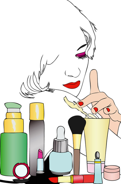 Beauty and body care - Vector, Image