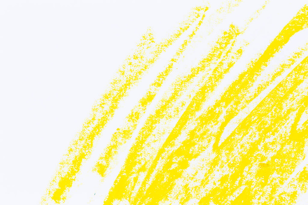 yellow white skatch crayons strockes texture background - Photo, Image