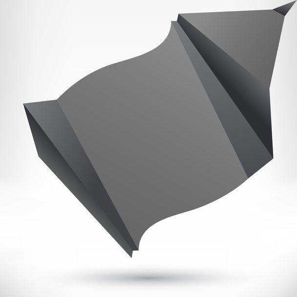 Speech bubble origami style. Vector abstract background. - Vektori, kuva