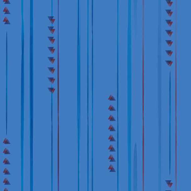 Vetor vermelho linhas azuis, setas padrão sem costura
 - Vetor, Imagem