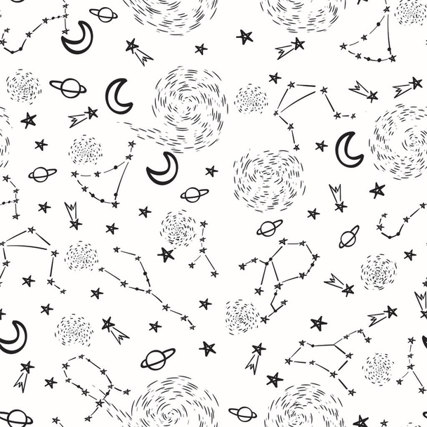 Patrones sin costura de 12 signos del zodíaco sobre un fondo blanco. Ilustración vectorial
 - Vector, Imagen