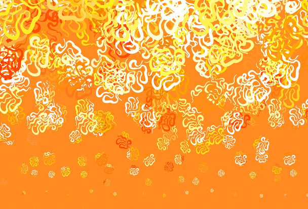 Patrón vectorial naranja claro con formas aleatorias. Ilustración colorida simple con formas de gradiente abstracto. Diseño simple para su sitio web. - Vector, imagen