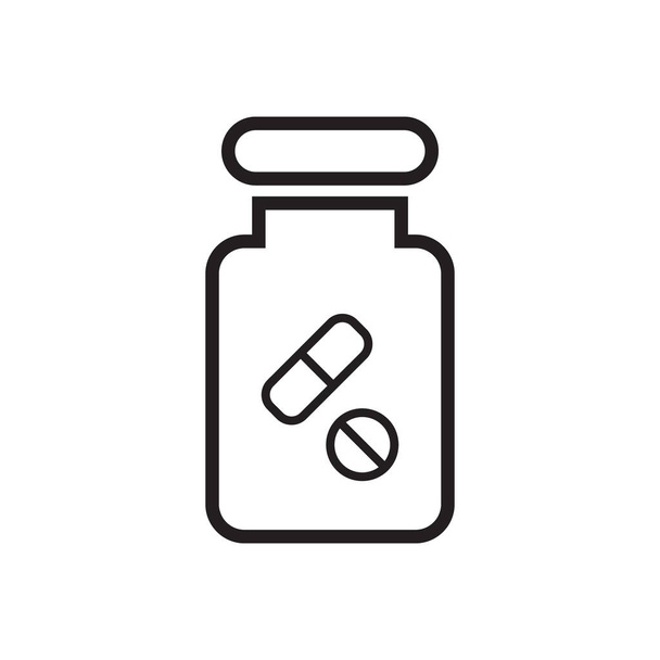 conception de logo d'icône de vecteur de drogue médicale - Vecteur, image