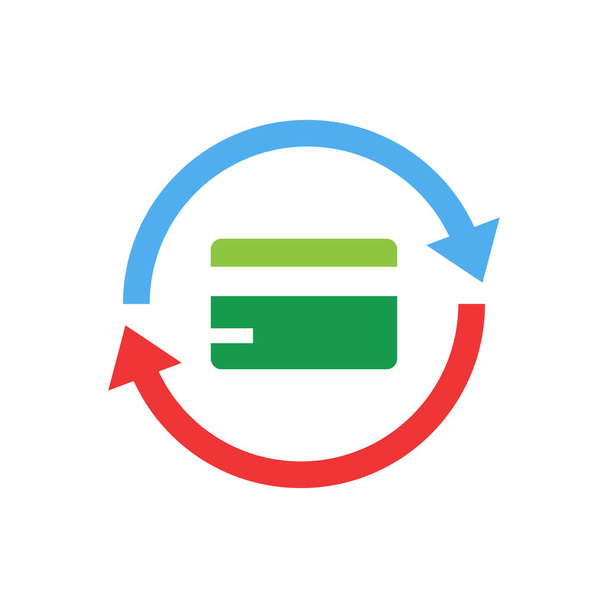 Bargeld zurück Vektor Symbol logo design - Vektor, Bild