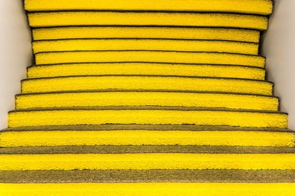 Yellow sound and heat insulation material, texture of the euroblock in a hardware store, building material background  - Photo, Image