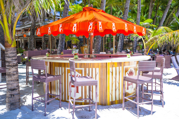 Outdoor cafe on the beach - Photo, Image