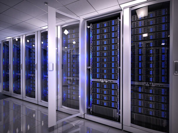 Сервери в центрі обробки даних
 - Фото, зображення