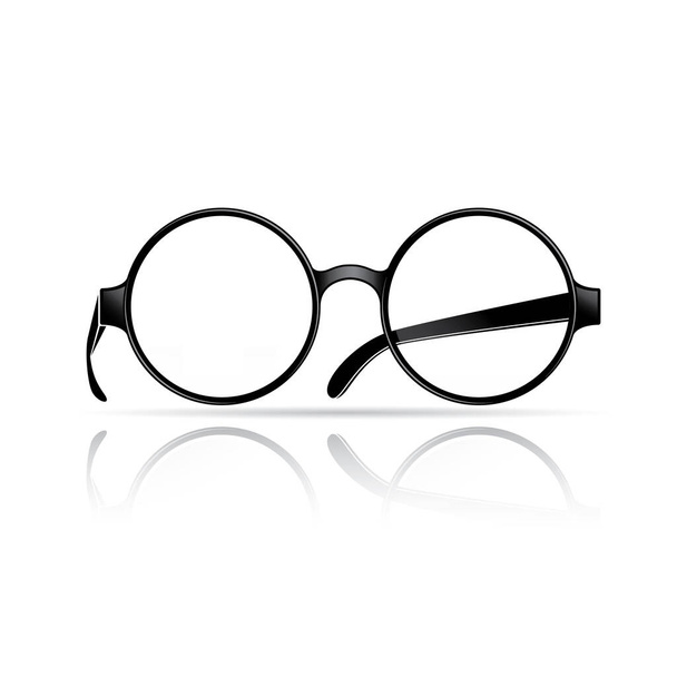 glasses on a white background - Vektor, Bild