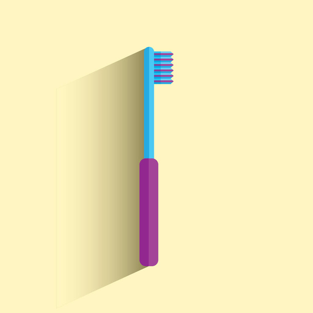 creative vector illustration of toothbrush - Вектор, зображення