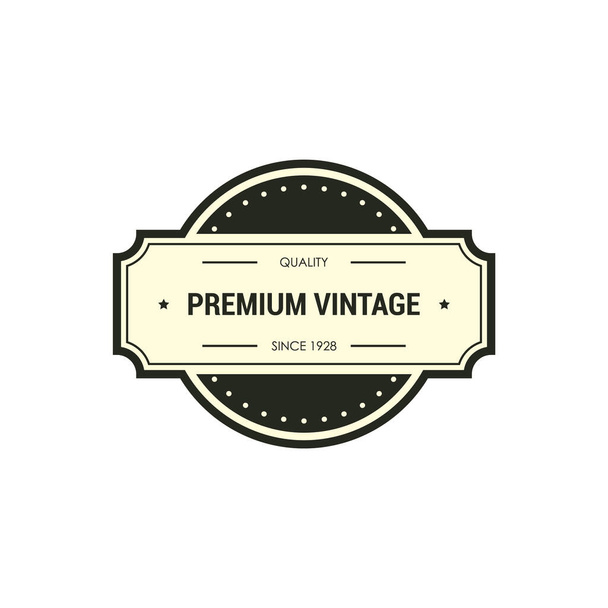 vector vintage logo template for labels, design. retro emblem, badge, label, badges, stamp, - Vector, Imagen