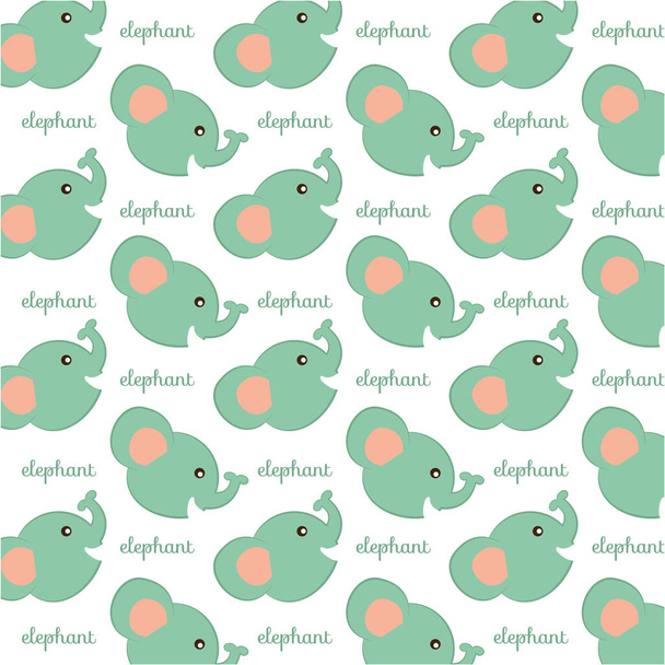 seamless pattern with cute birds and animals - Vecteur, image