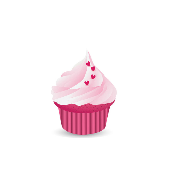 vector illustration of cupcake - Vetor, Imagem