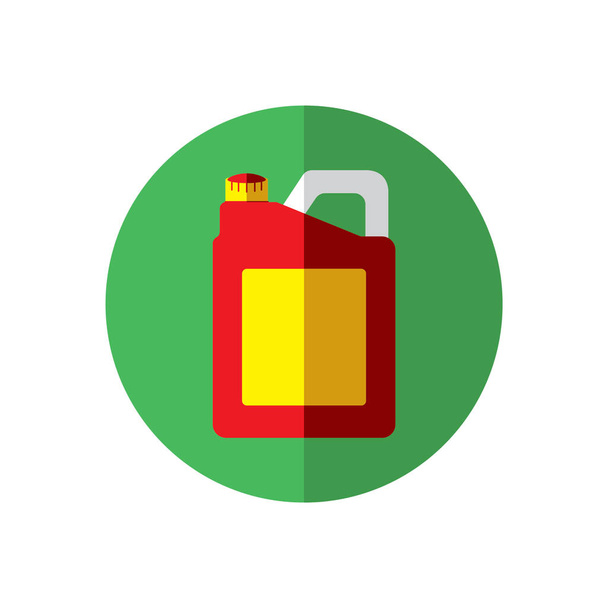 vector illustration of a green battery icon - Διάνυσμα, εικόνα
