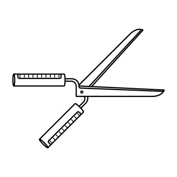 barber tool icon vector illustration graphic design - Vektör, Görsel